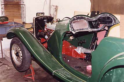 1953 M.G. TD Mk2 dashboard and gearbox