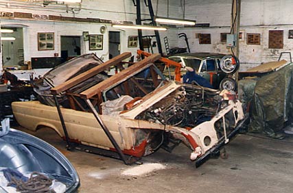 Mercedes Cabriolet chassis